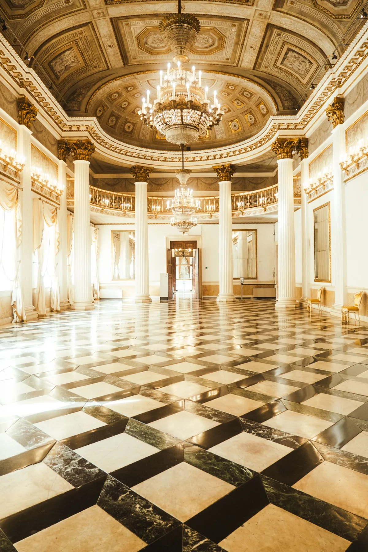 An ornate museum interior in Venice