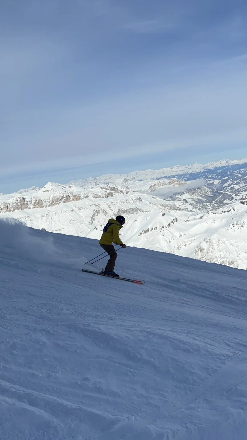 A winter day in the Dolomites.