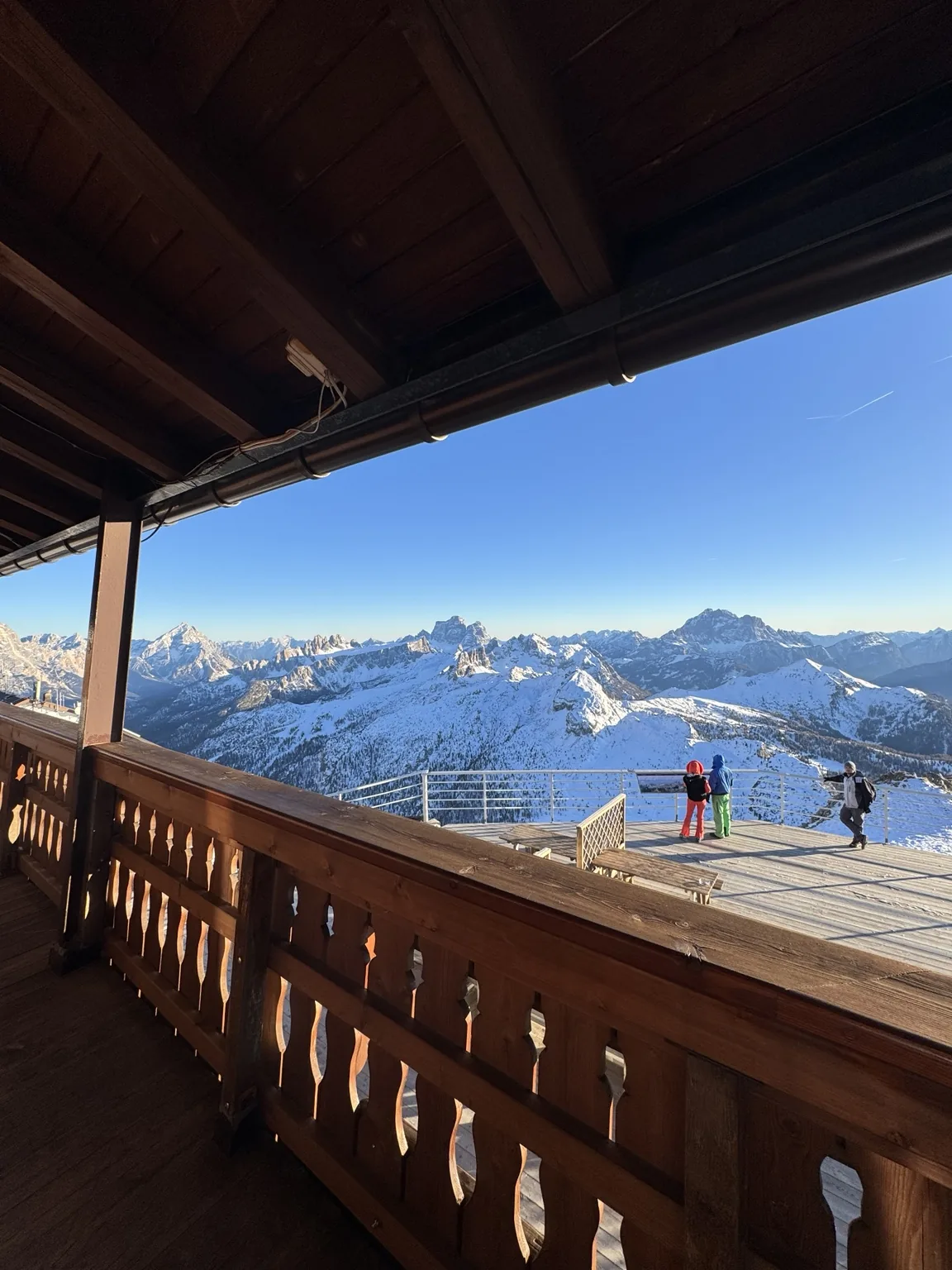 A terrace above the valleys.