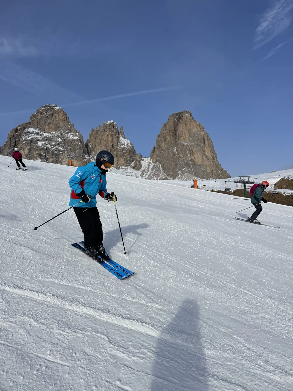A winter day in the Dolomites.