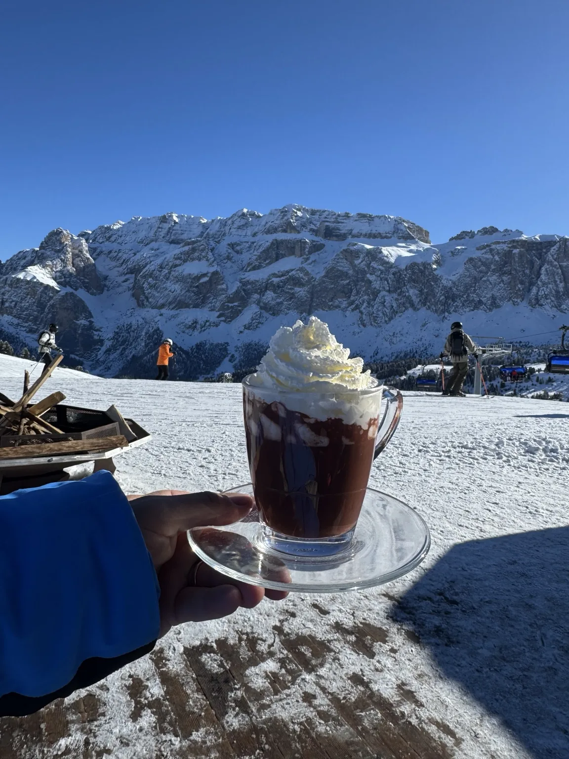 The view comes with the pause.
